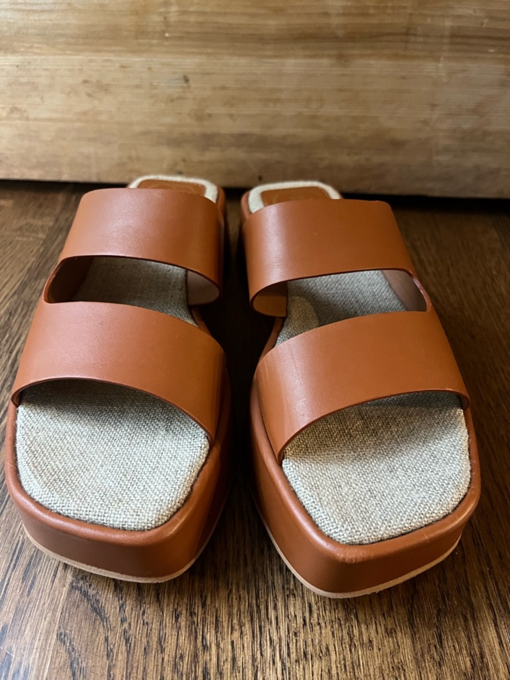 Emerson Fry Platform Slide Sandal Almond EU 36 / US 5.5-6 - Picture 2 of 7